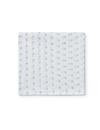 Muselina 1. 20 x 1. 20  Mod Star Bco/Azul