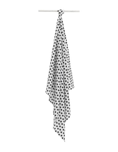 Muselina 1. 20 x 1. 20  Mod Star Gris/Negro