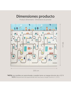 Alfombra de Juegos-Gateo Modelo Coches 2