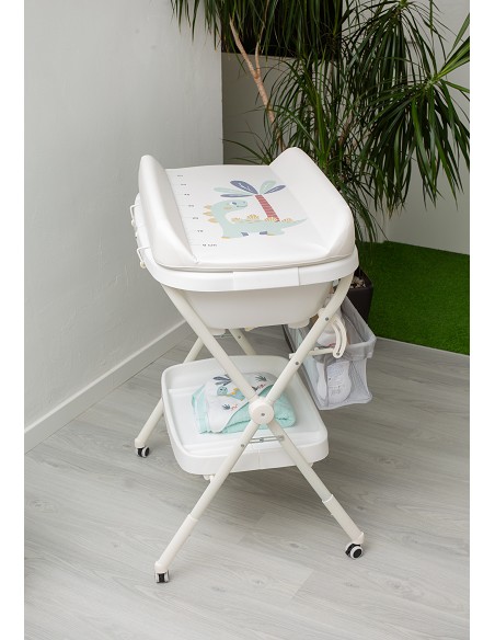 Bañera con Cambiador+Patas Modelo Dino