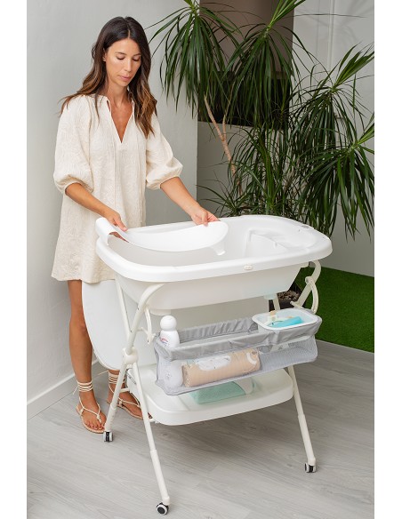 Bañera con Cambiador+Patas Modelo Dino