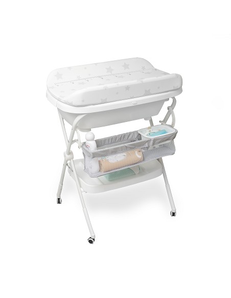 Bañera con Cambiador+Patas Modelo Estrellas