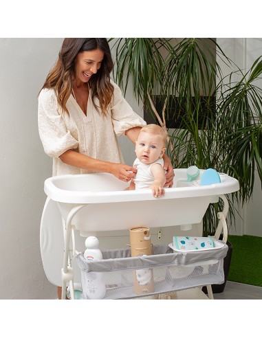 Bañera con Cambiador+Patas Modelo Estrellas