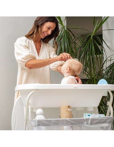 Bañera con Cambiador+Patas Modelo Estrellas