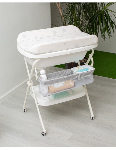 Bañera con Cambiador+Patas Modelo Estrellas
