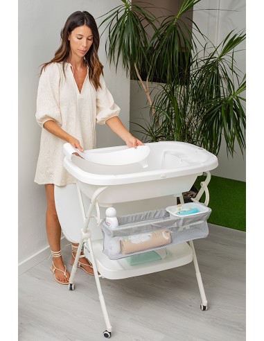 Bañera con Cambiador+Patas Modelo Estrellas