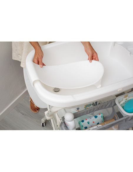 Bañera con Cambiador+Patas Modelo Estrellas