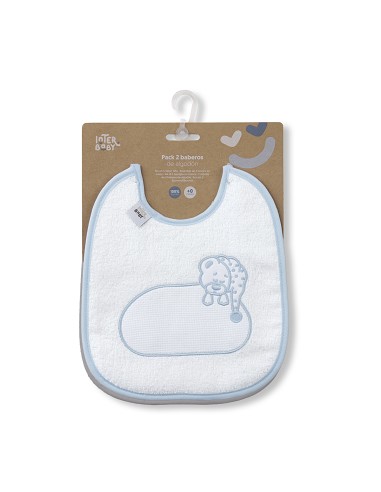 Pack 2 Baberos Azul/Gris