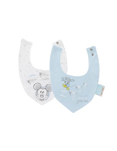 Baberos Bandana Punto  Pack 2 Mickey