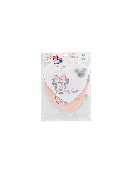 Baberos Bandana Punto Pack 2 Minnie