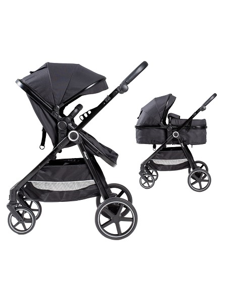 Carro de Paseo 2 En 1 Capazo+Silla Modelo Versa Negro