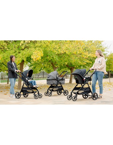 Carro de Paseo 3 En 1 Capazo+Silla+Grupo 0...
