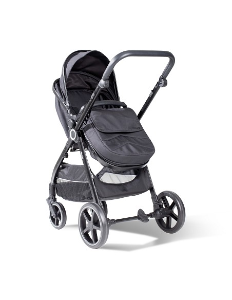 Carro de Paseo 3 En 1 Capazo+Silla+Grupo 0 Modelo Versa Negro