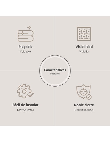 Cuna de Viaje Plegable Gris