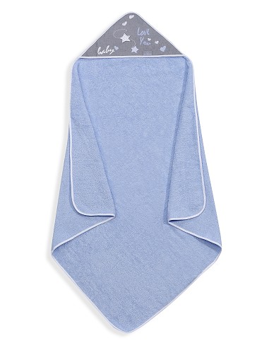 Capa de Baño 1 x 1 Mt Mod  Love You Azul