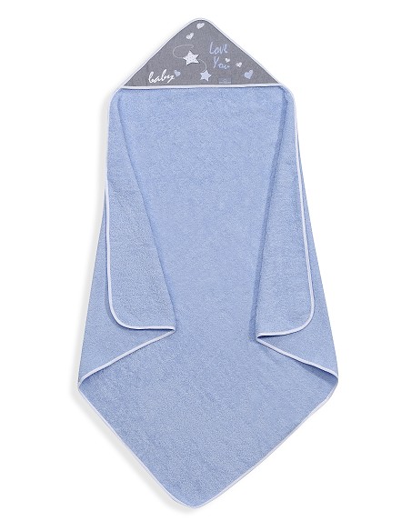 Capa de Baño 1 x 1 Mt Mod  Love You Azul