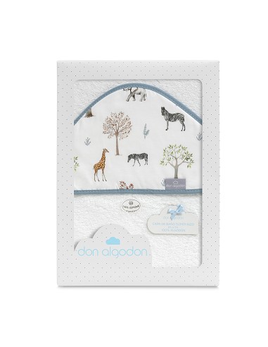 Capa de Baño 1X1 Bambu Mod. Serengueti Blanco