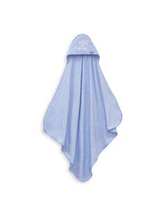 Capa de Baño 1X1 Bambu D. Algodon Oso Corazones Azul 2