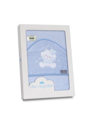 Capa de Baño 1X1 Bambu D. Algodon Oso Corazones...