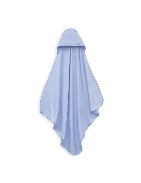 Capa de Baño 1X1 Bambu D. Algodon Luna Estrellas Azul