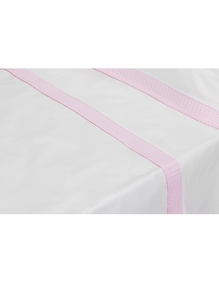 Trip Coche 100% Alg Mod Astrid Bco/Rosa