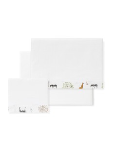 Triptico Coche 100% Algodon Mod. Serengueti Blanco