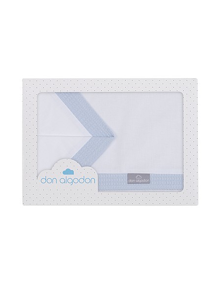 Trip Cuna 100 % Alg . Mod Astrid Bco/Azul