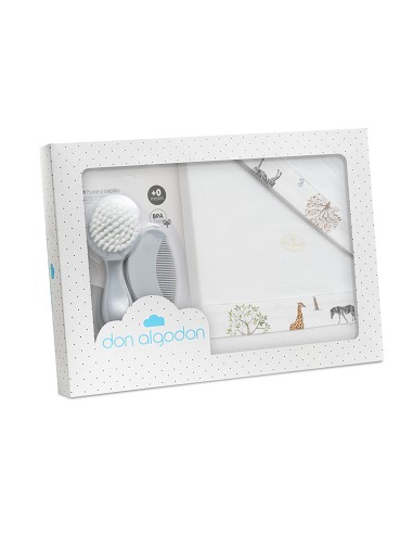 Triptico Cuna 100% Algodon Mod. Serengueti+Kit...