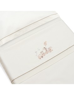 Triptico Cuna 100% Algodon Mod. Jirafa Tren+Kit Peine y... 2