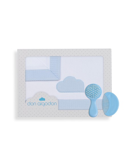 Triptico Cuna Mod Cloud Bco/Azul
