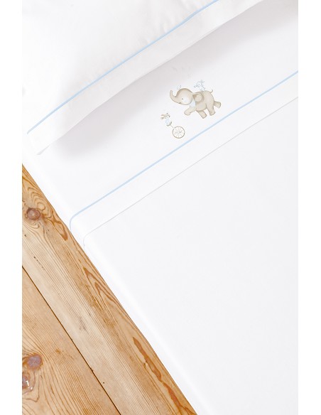 Triptico Cuna 100% Alg Mod Music And Friends Azul