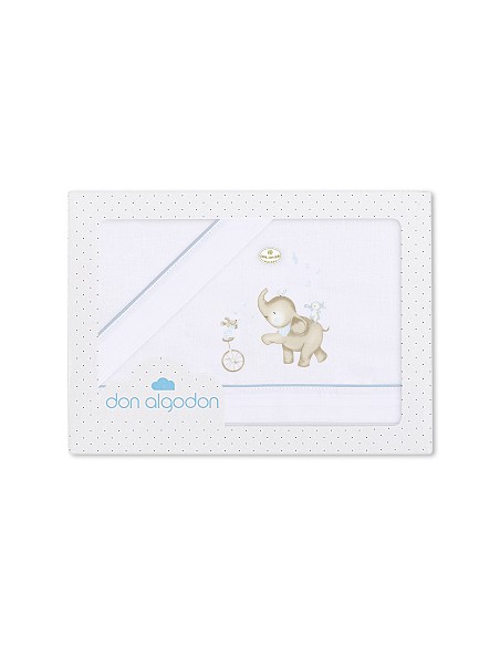 Triptico Cuna 100% Alg Mod Music And Friends Azul