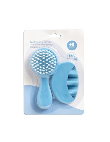 Triptico Cuna 100% Alg Mod Panda Nube Azul