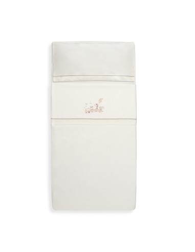 Triptico Minicuna 100% Algodon Mod. Jirafa Tren...