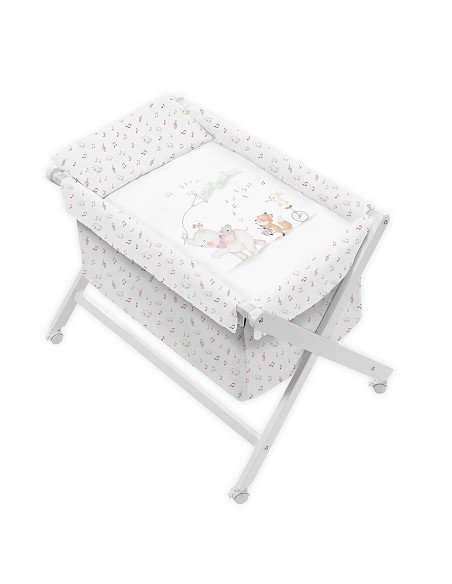 Minicuna +Textil Mad Bca Mod Music And Friends Rosa