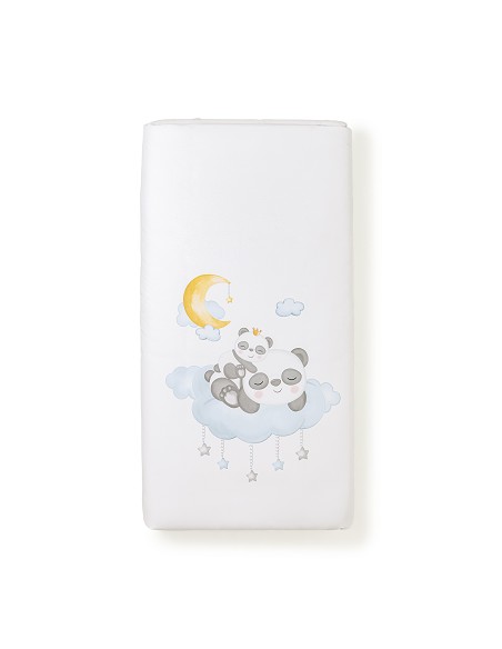 Funda Nordica + Almohada + Chichonera + Relleno  Mod Panda Nube Azul