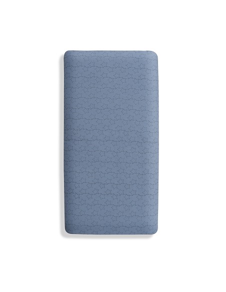 Set 2 Pcs Edredon Muselina Funda Nordica+Chichonera Modelo Estrellas Petroleo