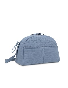 Bolso Maternal Muselina Modelo Estrellas Petroleo 2