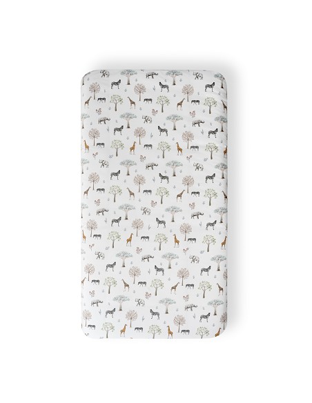 Set 2 Pcs Funda Nordica+Chichonera Desenfundable Mod. Serengueti Blanco