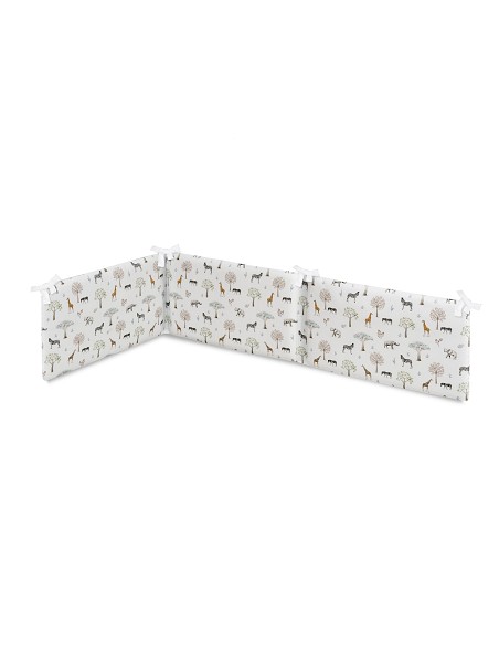 Set 2 Pcs Funda Nordica+Chichonera Desenfundable Mod. Serengueti Blanco