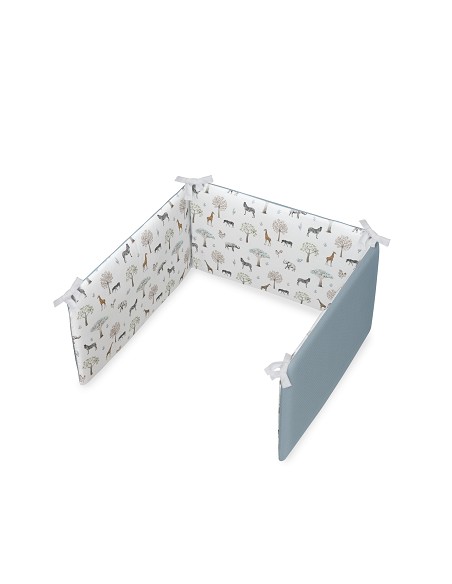 Set 2 Pcs Funda Nordica+Chichonera Desenfundable Mod. Serengueti Blanco