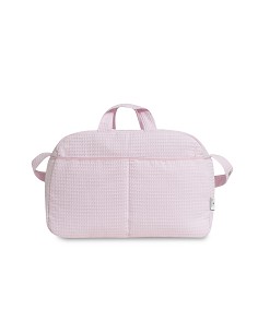 Bolso Maternal Nido de Abeja Rosa 2