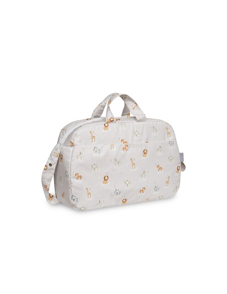 Bolso Maternal Animalitos Gris