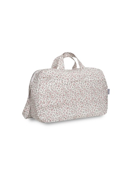 Bolso Maternal Flores Rosa