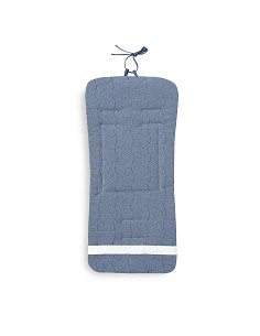 Colchoneta Reversible Muselina Punto+Estrella Petroleo 2