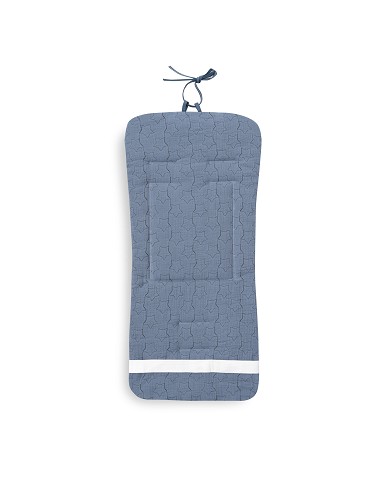 Colchoneta Reversible Muselina Punto+Estrella...