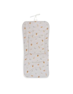 Colchoneta Reversible Nido Abeja+Animalitos Rosa