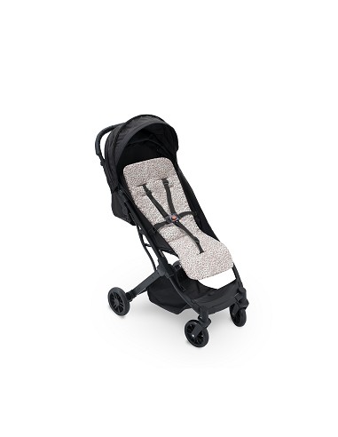 Colchoneta Reversible Vichy+Flores Rosa