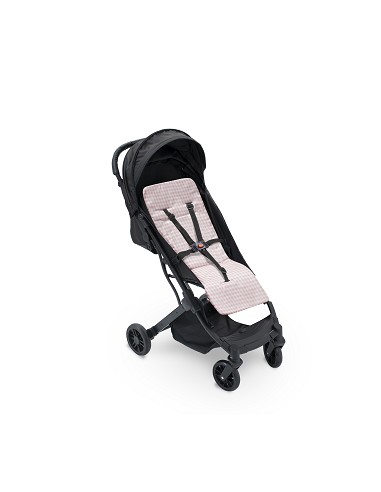 Colchoneta Reversible Nido de Abeja+Vichy Rosa