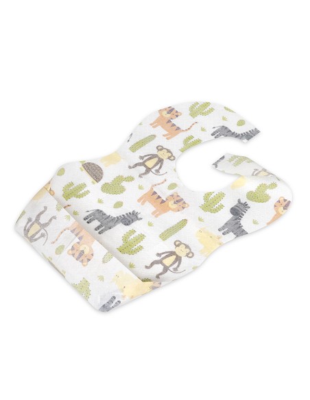 Babero Desechable Modelo Tiger Blanco